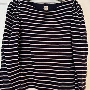 Rebecca Taylor Navy & White Striped Top
